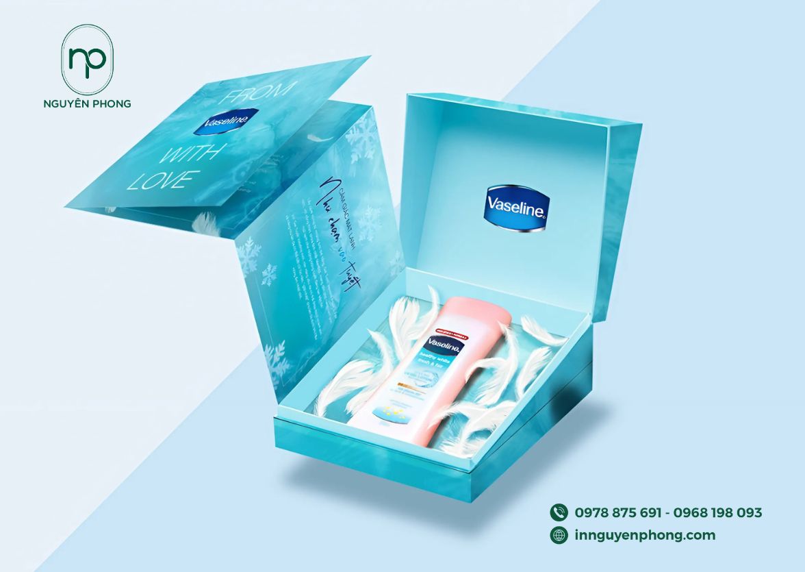 Mẫu hộp đựng kem body của Vaseline